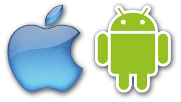 Логотипы Apple и Android