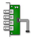 Коммутационная панель CVS-V4 на 4 канала