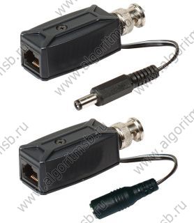 Комплект пассивных приемопередатчиков для передачи видео и питания SC&T TTP111VPK-T