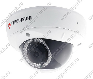 Купольная IP-видеокамера Etrovision N50A-ML-2.5x  (1.3 Mп) с ИК-подсветкой и трансфокатором