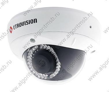 Купольная IP-видеокамера Etrovision N50A-ML-3Х  (1.3 Mп) с ИК-подсветкой и трансфокатором