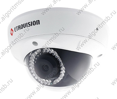 Купольная IP-видеокамера Etrovision N50U-ML-2.5Х  (2 Mп) с ИК-подсветкой и трансфокатором