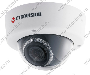 Купольная антивандальная IP-видеокамера Etrovision N51A-ML-3X (1.3 Mп) c ИК-подсветкой и трансфокатором
