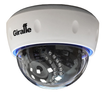 Купольная IP-видеокамера Giraffe GF-IPDIR4423MP1.3 (1.3 Мп) с ИК-подсветкой